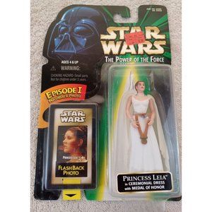1998 NIB New Star Wars Power of the Force Princess Leia Organa Action Figure